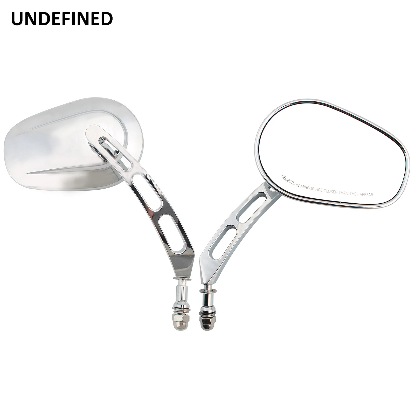 

Chrome Tapered Motorcycle Mirror Side CNC Cut Rearview Mirrors For Harley Sportster XL 883 1200 Fatboy Dyna Retroviseur Moto