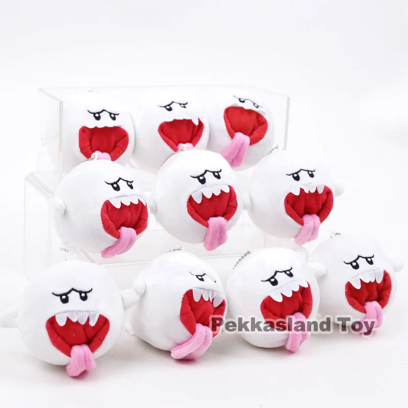 Super Mario Bros Boo/Bob Omb мини плюшевые подвески мягкие игрушки куклы