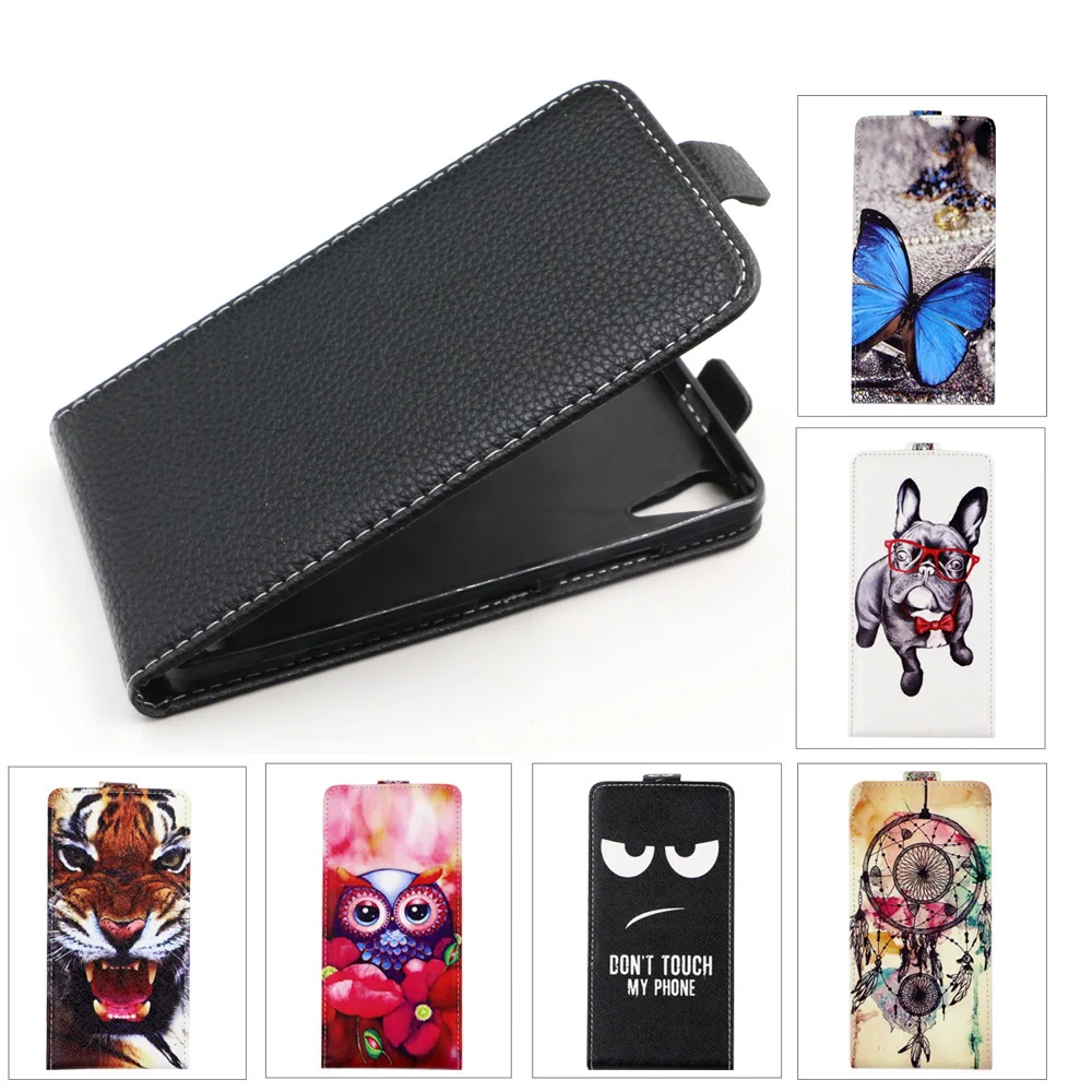 

Flip Leather case For Lenovo A6010 Back cover Fashion Cartoon Painting Phone Cover for Lenovo A6000 TPU