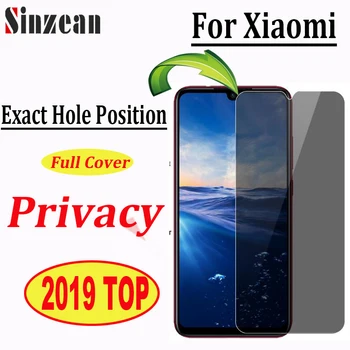 

20pcs 2.5D Full Cover EXACT HOLE Privacy Tempered Glass For Xiaomi mi9/mi 8SE/6X/redmi note 7 pro Anti Peep Screen Protector