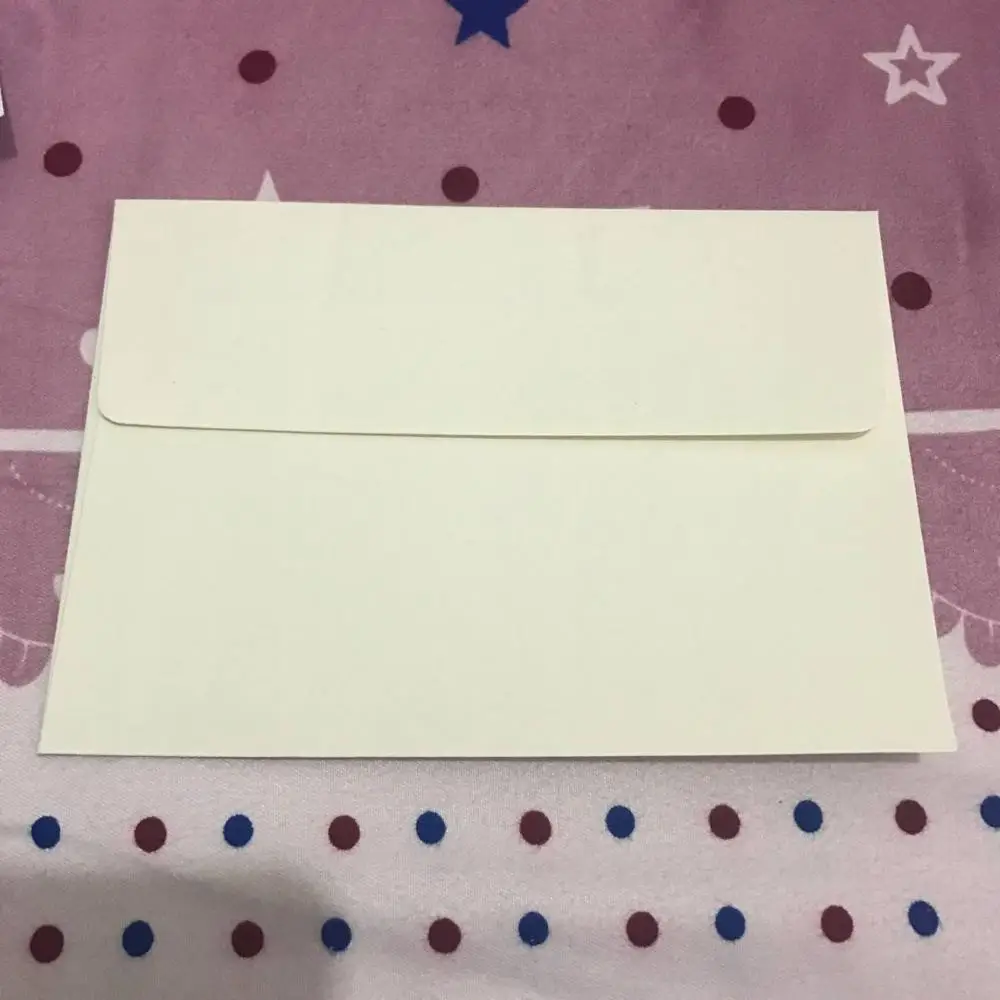 10 шт./упак. 17x12 см DIY пустой Бумага конверт открытка с буквенным принтом хранилище канцелярских товаров Бумага подарок - Цвет: Lt Yellow