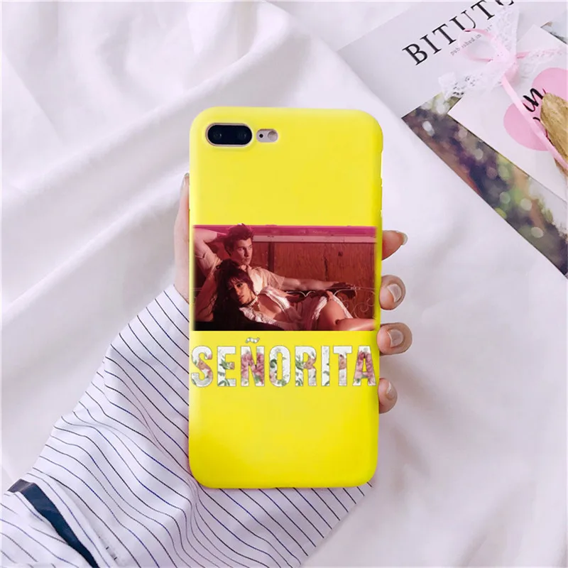 Camila Mendes Shawn Cabello Senorita Colorido силиконовый чехол для телефона ipone 5 SE 6 7 S 8 Plus X XR XMax Fundas Coque - Цвет: TPU