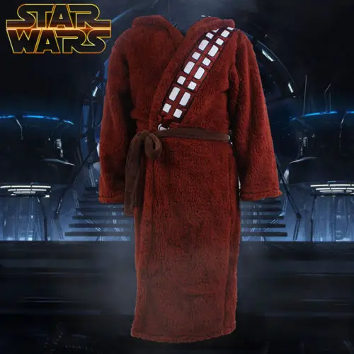 

Star Wars Chewbacca Robe Hoddie Cosplay Costume Bathrobe For Adult Men Halloween Carnival Bath Robe