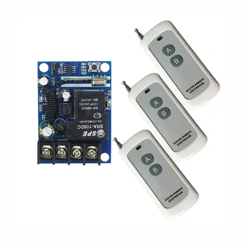 

0-1000m 1CH 1 CH Wireless Remote Control LED Light Switch DC 12V 24V 36V 48V Relay Output Radio RF Transmitter And Receiver