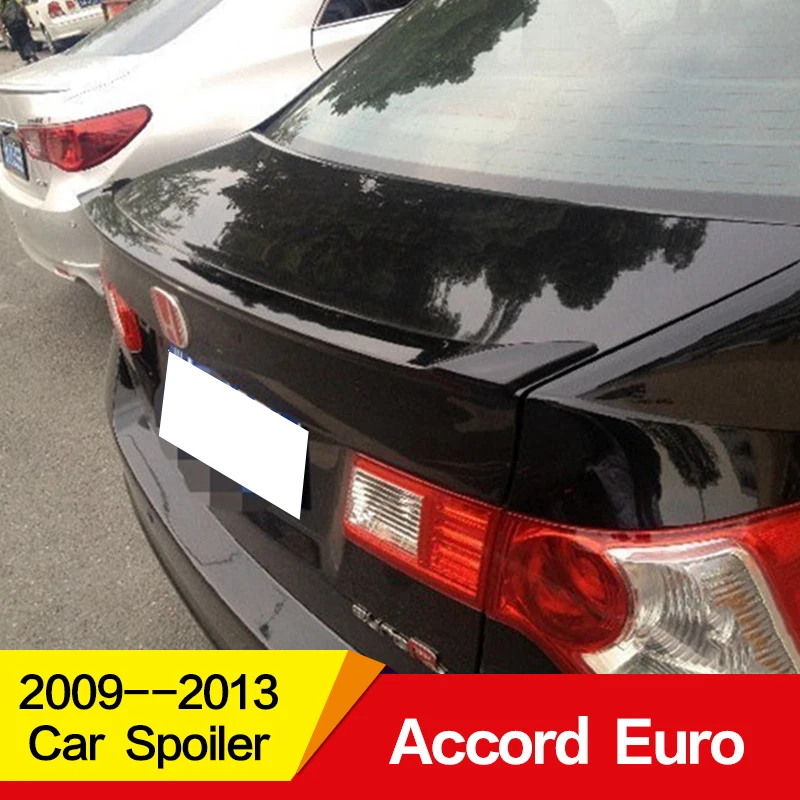 Используется для Honda accord евро mk8 спойлер 2009-2013 года настоящий углерод волокно ABS материал заднего крыла автомобиля аксессуары автомобиля рефитт