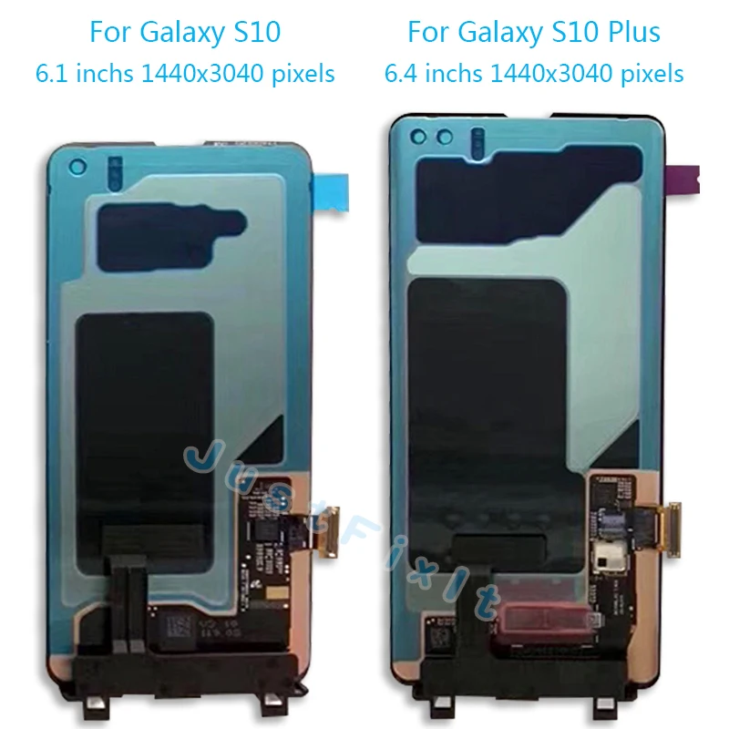Для samsung Galaxy S10 S10 Plus SM-G9730 G973F G973U G973N ЖК-дисплей кодирующий преобразователь сенсорного экрана в сборе Super Amoled