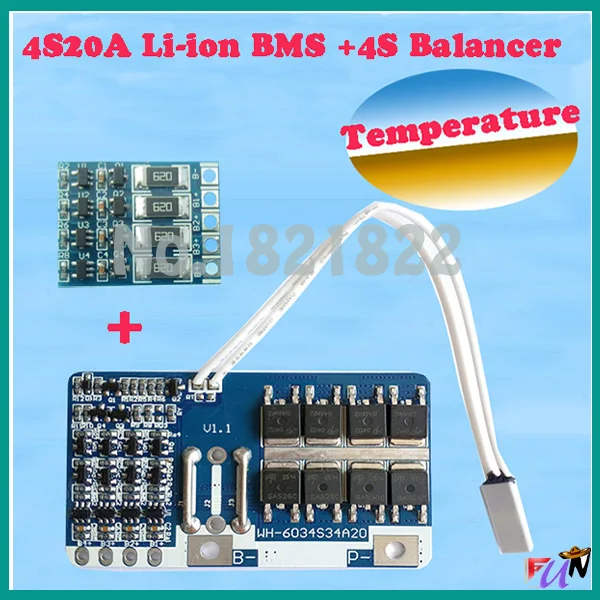 4s 20a li ion bms pcm 4s balancer battery protection board bms pcm ion board