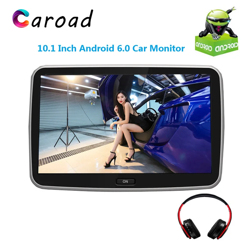 Caroad 10 1 дюймовый Android 6 0 автомобильный монитор подголовник IPS сенсорный экран HD 1080P
