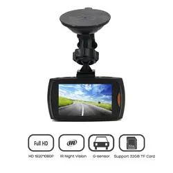 Full HD 1080P двойной объектив 140 градусов Dash Cam Автомобильный видеорегистратор камера видео регистраторы для автомобилей 6 светодиодный