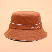 Хлопок джокер письмо панамка с вышивкой Рыбацкая шляпа Открытый Дорожная шляпа шляпы от солнца для мужчин и женщин 15