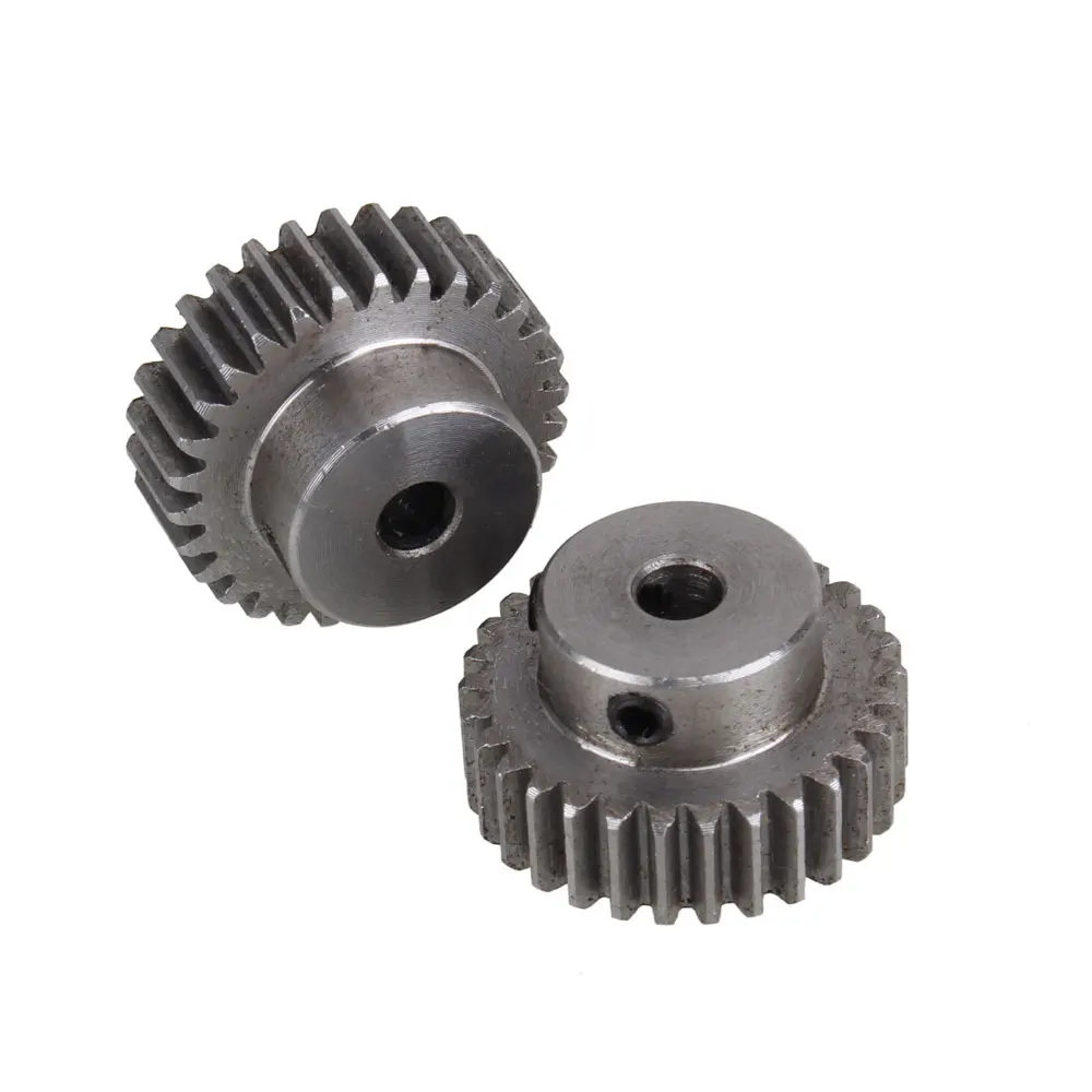

2pcs Module 1 30 Teeth 5/6/6.35/7/8/10/12/12.7/14/15/16mm Hole Diameter Motor Metal Steel Gear Wheel