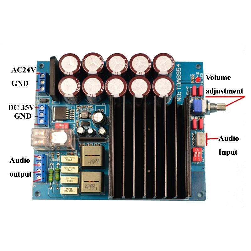 Tda8954 Hifi Fever цифровой усилитель доска класса D плата питания высокой мощности 210 Вт