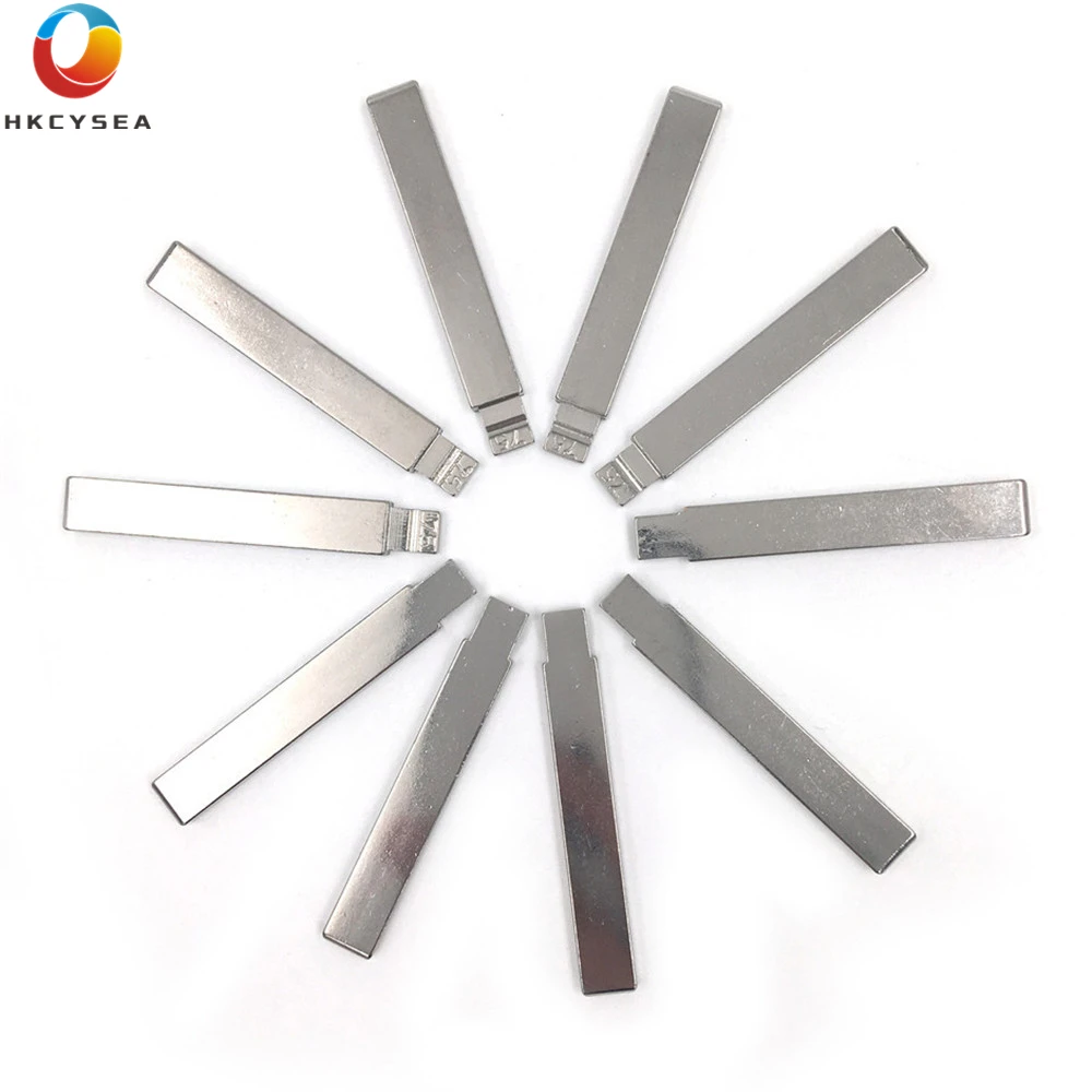 

HKCYSEA 10 pcs/lot Metal Blank Uncut Flip KD Remote Key Blade Type #75 for Geely Panda NO. 75 Blade