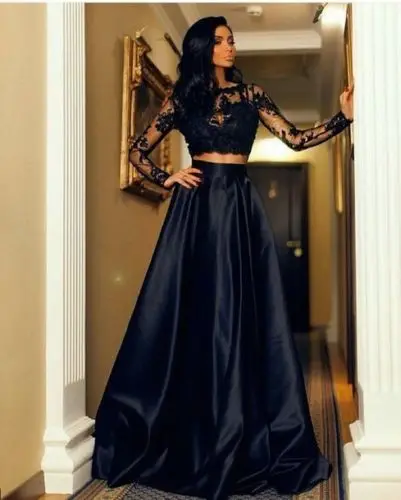 

Women Vintage Lace Dress Plus Size Autumn Hollow Floral Lace long Sleeve Party Swing Dresses