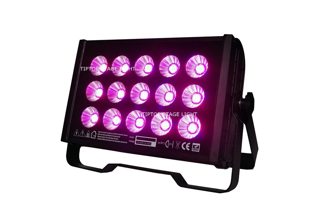 TIPTOP TP-W1515 225 Вт высокое Мощность RGB 15x15 Вт 3IN1 светодиодный мыть бра шайба прожектор Открытый пейзаж Освещение прямоугольник Форма