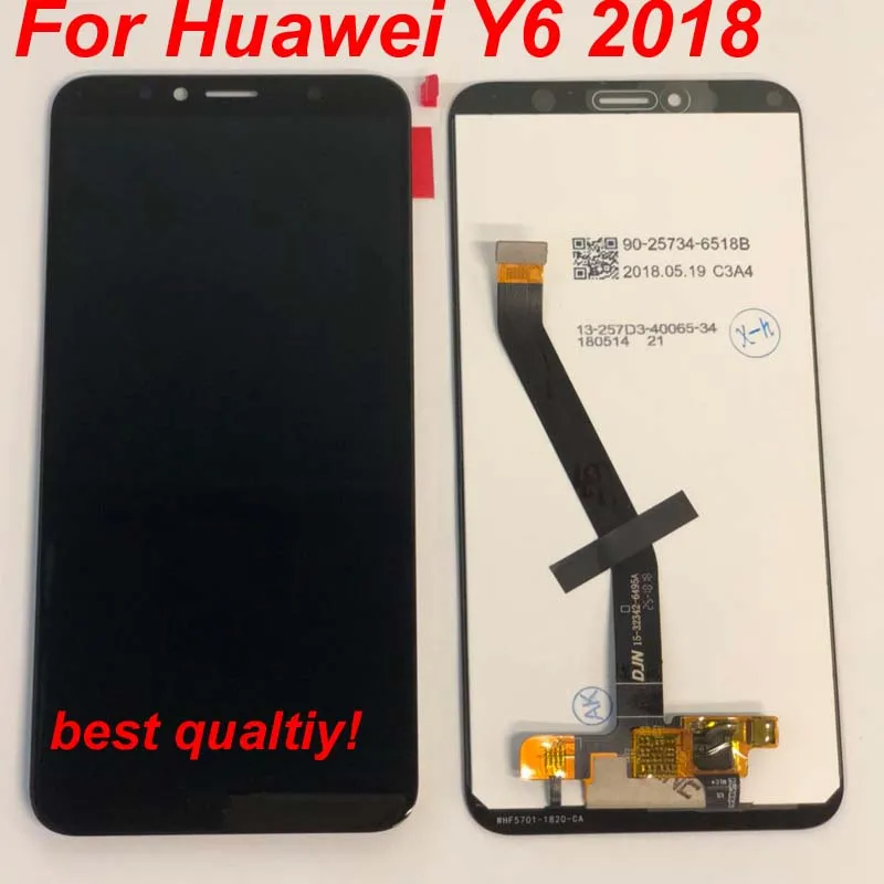 5,7 ''для huawei Y6 Y6 Prime ATU-LX1/ATU-L21 ATU-L31 ЖК-дисплей+ кодирующий преобразователь сенсорного экрана в сборе+ рамка