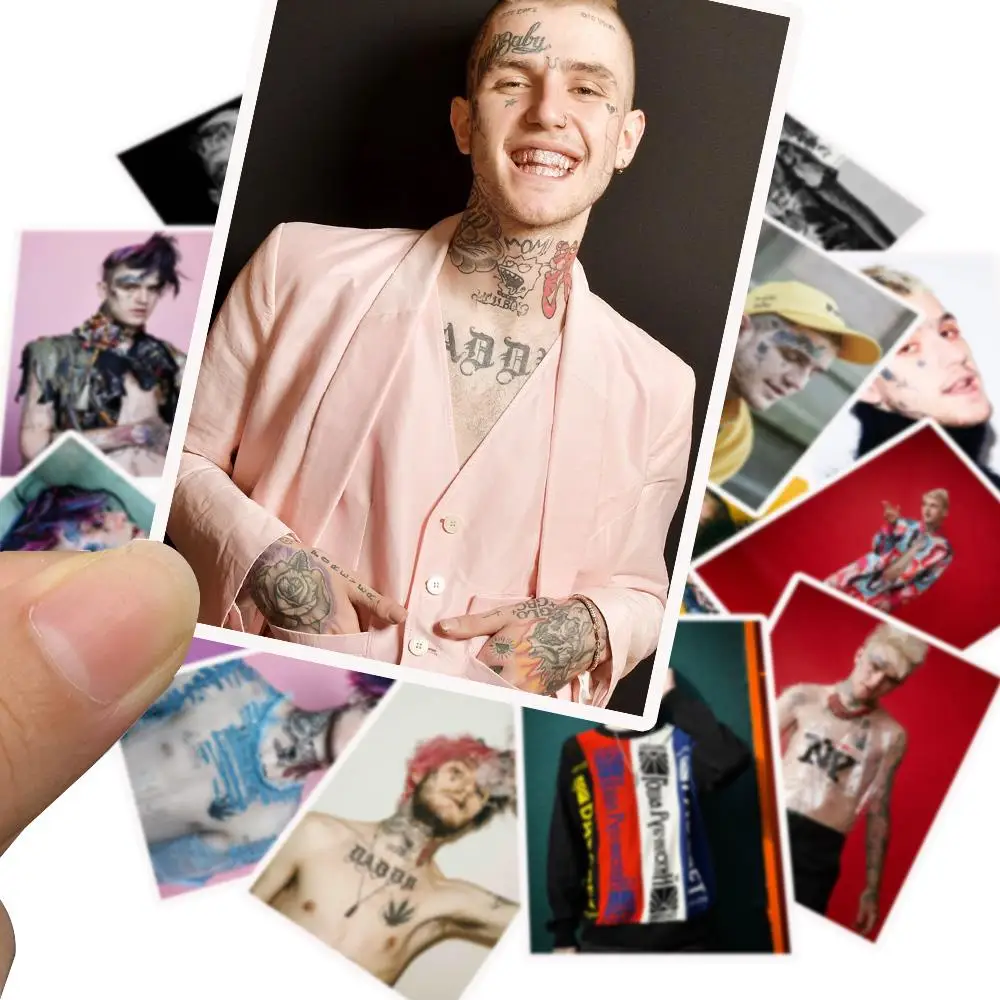 25 шт./упак. хип хоп рэпер певец Lil Peep наклейки для детей багаж скейтборд телефон