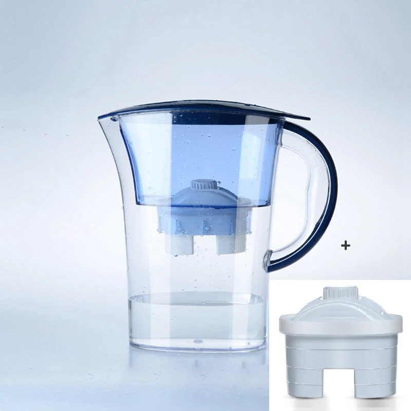 DMWD 2.5L 4 слойный домашний очиститель воды фильтр для чайник питьевой кувшин с 2