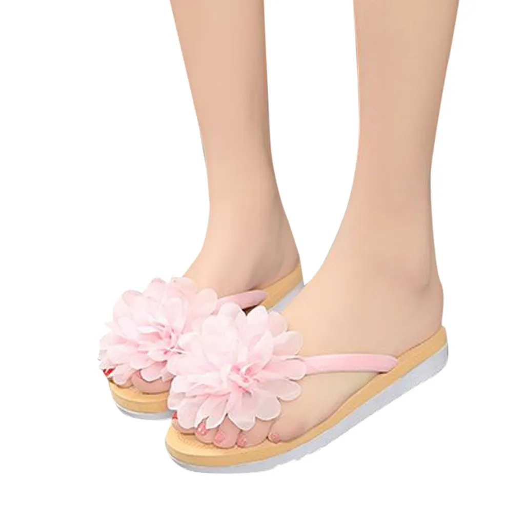 

YOUYEDIAN 2019 Unisex Beach Outdoor Sandals Women Summer Flip Flops Slipper Flower Flat With Beach Slippers Slides slipper#g40