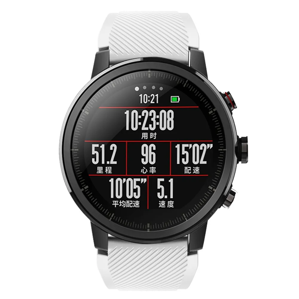 Мягкий силиконовый ремешок для часов Huami Amazfit GTR 47 мм Amazfit 2 2S ремешок 22 мм спортивный браслет pulseira correa