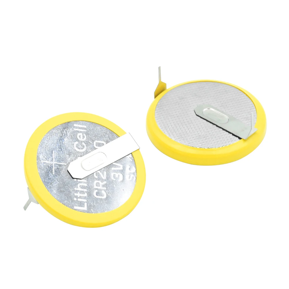 2 шт. литиевая марганцевая батарея CR2430 2 припоя вкладки Кнопка монета ячейка Bateri Замена для медицинского устройства весы диктофон