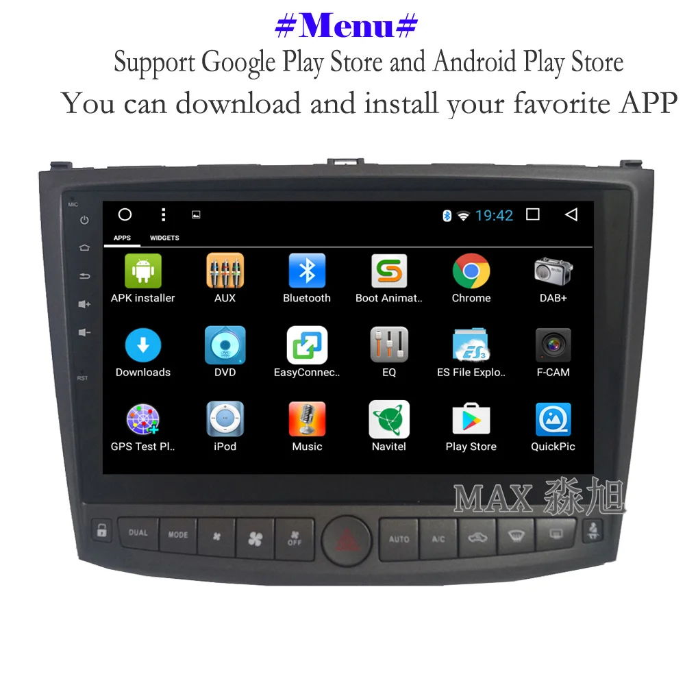 Sale MAX HD Android 8.1 Car DVD Player for Lexus IS250 2006 2007 2008 2009 2010 2011 Car Radio RDS Bluetooth 4G WiFi SWC GPS free map 3