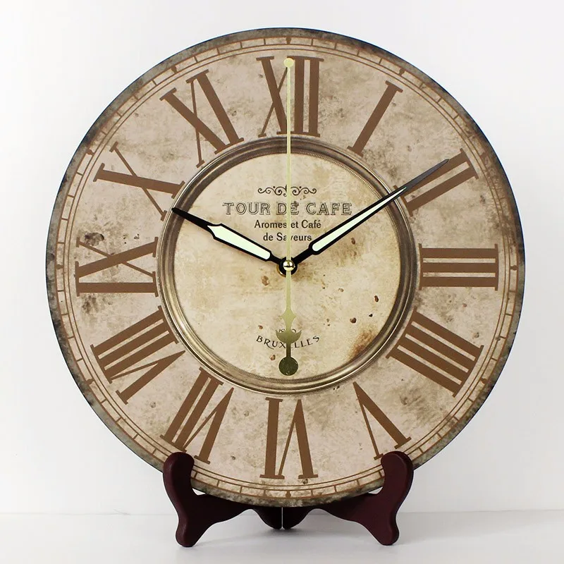 Современный Дизайн римские цифры более довольно настольные часы водонепроницаемые часы для гостиной украшения настольные часы подарок