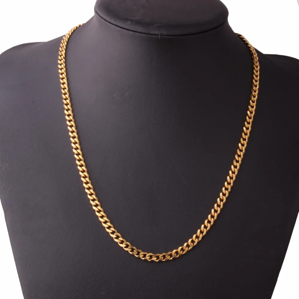 Простой шеи Цепочки и ожерелья ювелирных изделий 16-40 дюймов ...