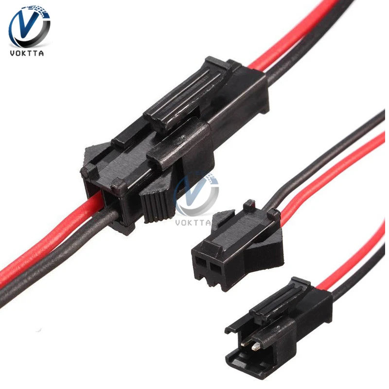 10Pairs Long JST SM Male to Female 2Pins Plug Wire Connector 15cm