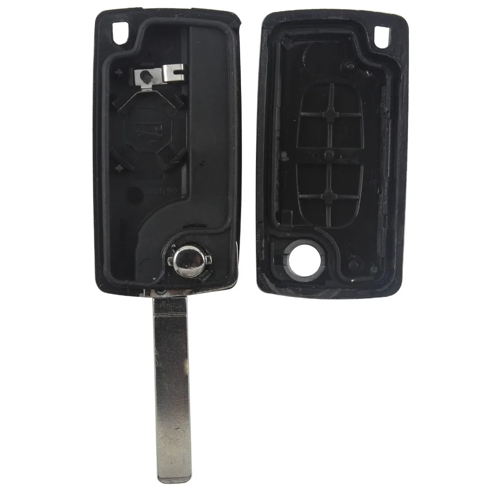 Удаленное Ключи брелок для ключей с кожаной крышкой чехол для peugeot 307 308 407 408 807 партнер Citroen C3 C4 C5 C6 Xsara Picasso Berlingo 2/3 кнопка