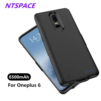 

Fashion External Battery 6500mAh Charger Case For Oneplus 6 Battery Cover Portable Power Bank Shockproof Charging Back Cover