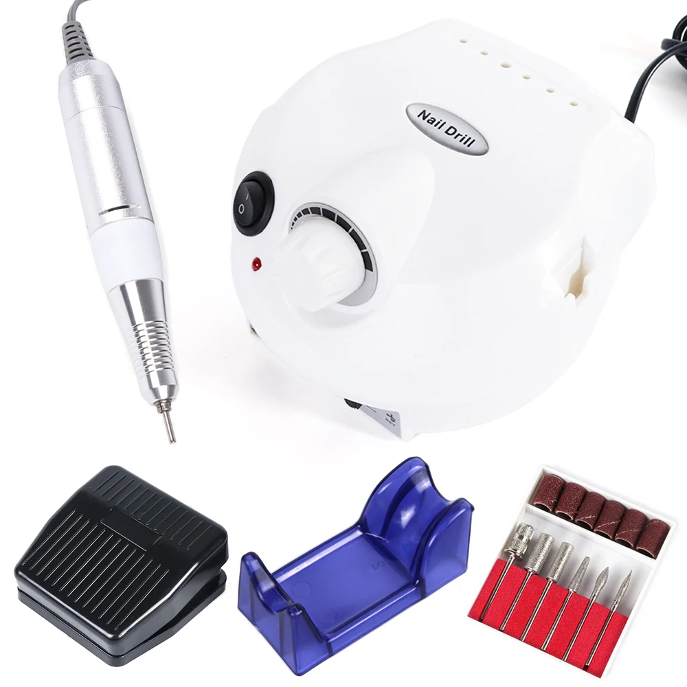  30000RPM Nail Drill Bits Machine For Manicure Pedicure Electric Milling Cutter Professional Nail Ar