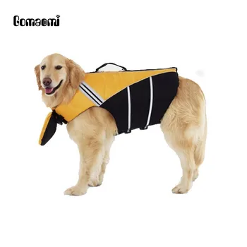

Gomaomi Dog Life Vest Hi-Vis Nylon Dog Life Jacket with Strong Grab Handle and Reflective Straps