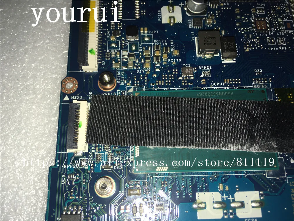 Ноутбук yourui 816811 001 601 501 для HP Pavilion 250 G4 15 AC материнской платы AHL50/AHL52 LA C701P с i3