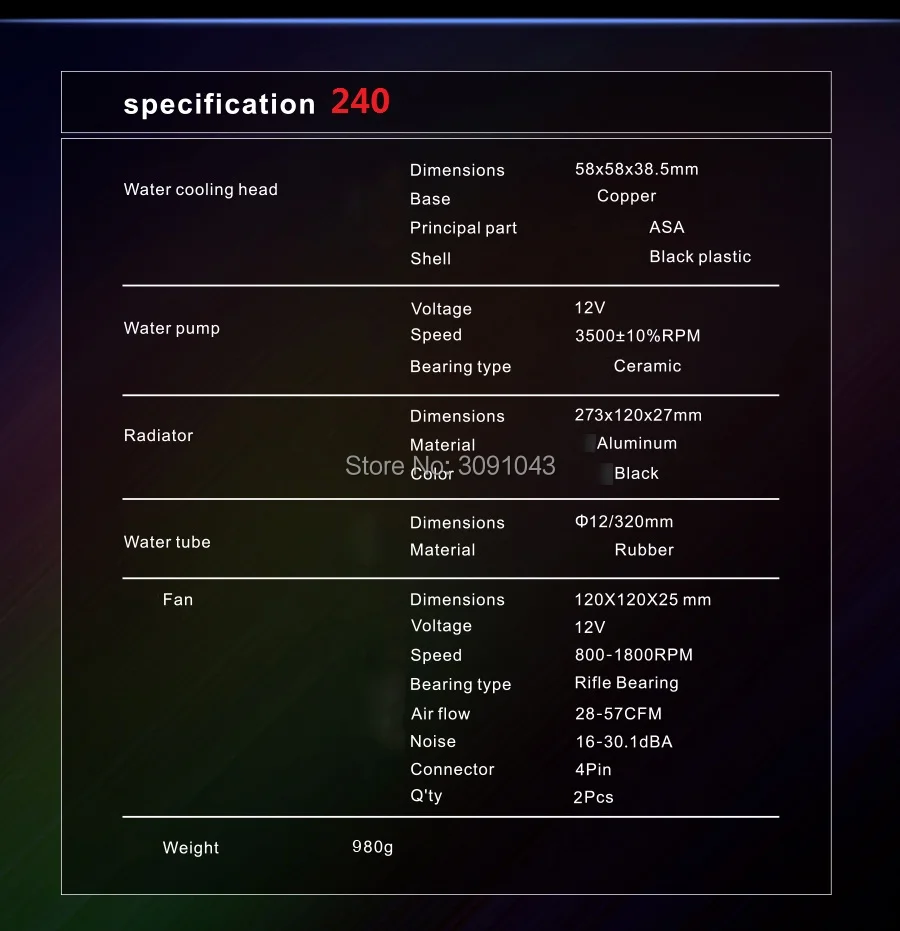 Pccooler водяное охлаждение cpu жидкостный кулер для AMD Intel 775 1150 1151 1155 1156 cpu Радиатор 120 мм RGB 4pin cpu вентилятор ПК тихий