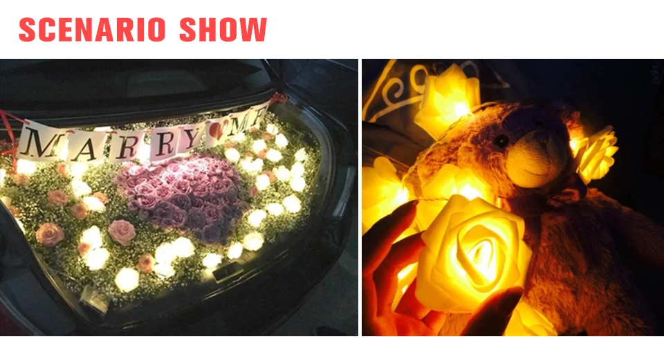 1M 2M 3M 4M LED Garland Rose Diode String Fairy Lights (2)