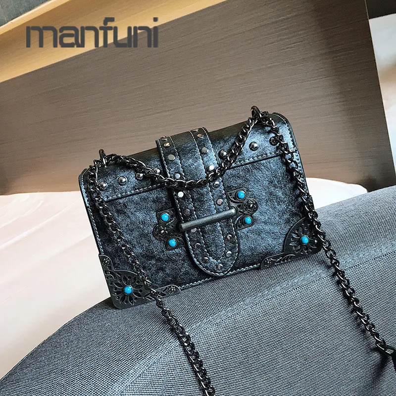 

Crossbody Bags for Women 2019 New PU Leather Small Flap Bag Girl Vintage Chain Shoulder Bag Women Luxury Handbags Bolsa Feminina