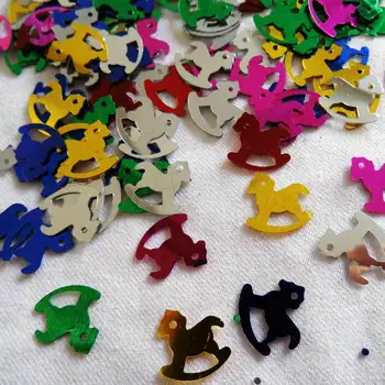 

25gram/Lot 13x14mm hobbyhorse sequins.Craft material Kindergarten arts and crafts Intelligence Creative activity item Kids handy