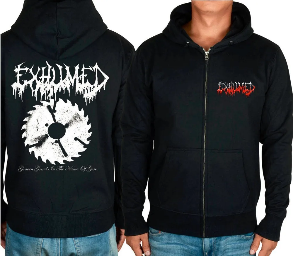 11 видов конструкций на молнии Exhumed Rock hoodies оболочка куртка 3D бренд панк Темный металлический Свитшот saw sudadera спортивная одежда