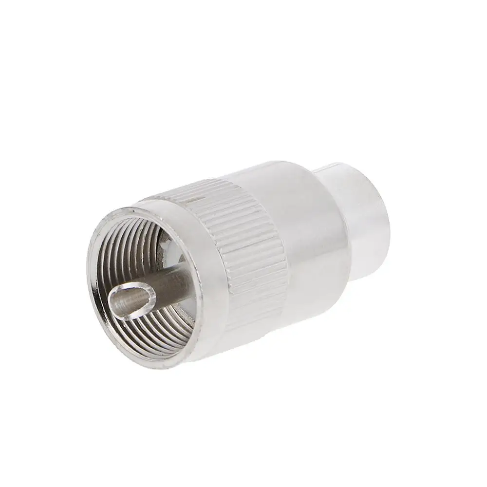 

UHF Male PL259 Plug Solder RG8 RG213 LMR400 7D-FB Cable Connector Silver