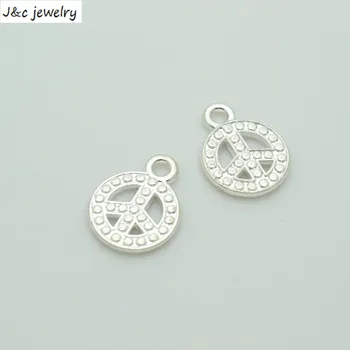 

New Arrival 30 pcs/lot Alloy Charms Pendant peace silver plated 17*13 mm Jewelry Making DIY Charms Handmade Crafts 34174B