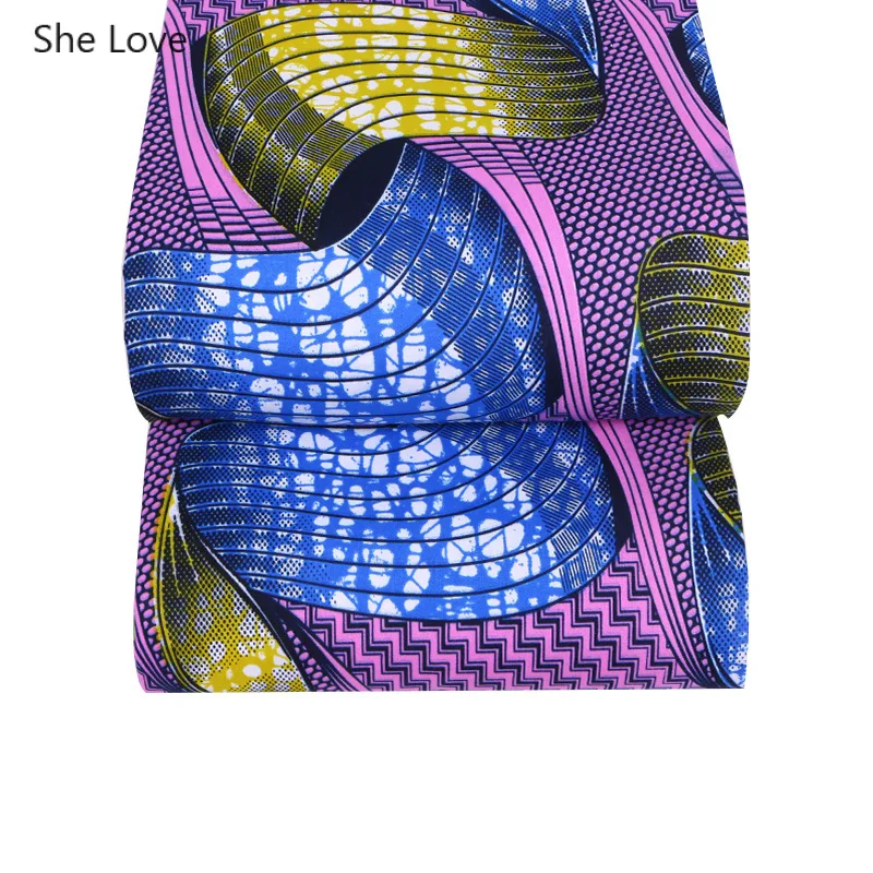 She Love 3 ярдов/партия настоящий воск полиэстер набивная ткань цветочный воск платье ткань для женщин вечерние свадебные Швейное Ремесло «сделай сам»