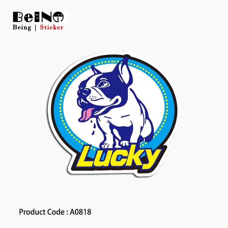 

Lucky Dog Pet Cute Stikcer Smart Slobber Fun Waterproof Suitcase Laptop Guitar Luggage Skateboard Toy Lovely A0818 Stickers QY31