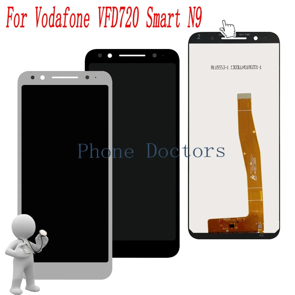 

5.5" AAA quality LCD For Vodafone VFD720 Smart N9 LTE LCD Display +Touch Screen Digitizer Assembly Replace