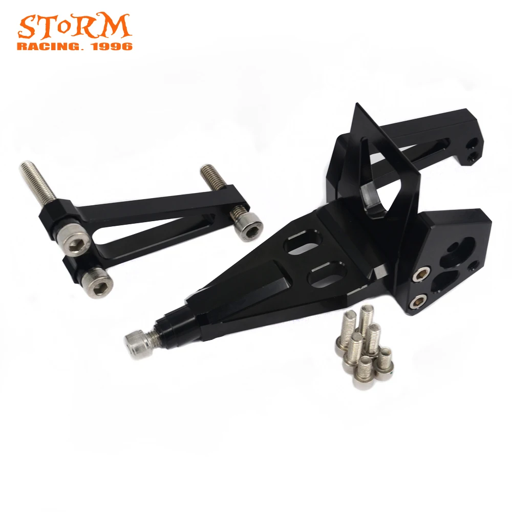 Aluminum Steering Damper Stabilizer Mounting Bracket Adapter Set For Kawasaki Ninja ER-6N ER6N ER 6N 2009 2010 2011 Aluminum Steering Damper Stabilizer Mounting Bracket Adapter Set For Kawasaki Ninja ER-6N ER6N ER 6N 2009 2010 2011