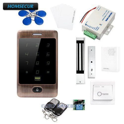 

HOMSECUR Waterproof Touch Keypad ID Access Control System+Waterproof 180KG Magnetic Lock