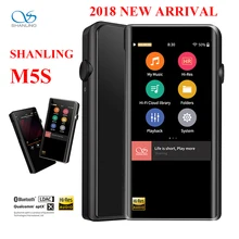 Shanling m5s hi-res portátil mp3 player de áudio de alta fidelidade bluetooth wifi APT-X flac wav wma dap dsd lossless leitor de música tela retina
