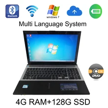 windows 7/8 system 15.6 inch laptop Intel Celeron J1900 2.0GHz 4G ram 128G SSD in camera with DVD-RW send mouse