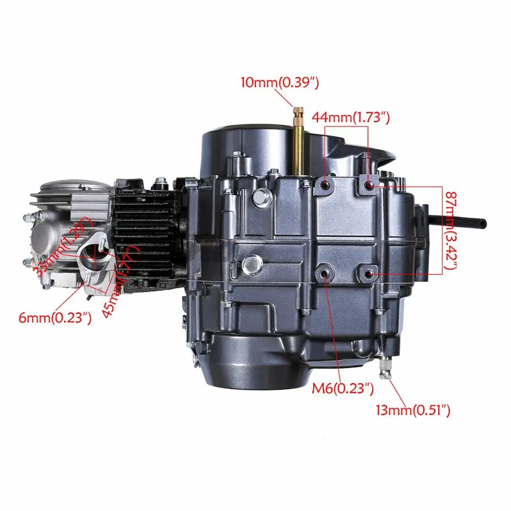 TDPRO Lifan 4 tiempos 125CC Motor motocicleta Pit Dirt Bike inicio motores para Honda XR50 CRF50 XR70 CRF70 CT70 ST70 110CC