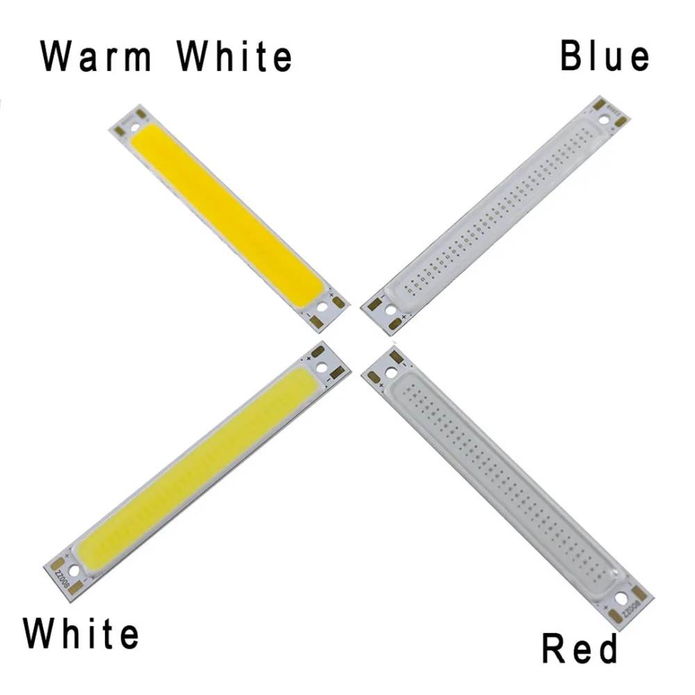 1 шт. DC3V 3 Вт COB LED DIY свет фонарик источник чип лампа лампочка бар 60*8 мм для кровати